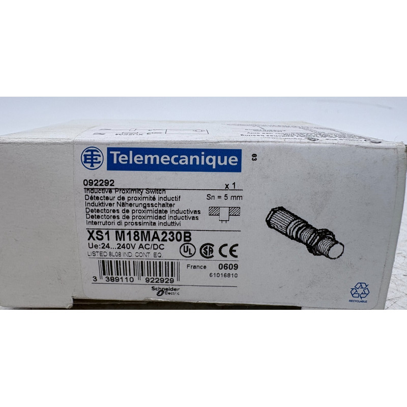 TELEMECANIQUE DETECTEUR DE PROXIMITE XS1 M18MA230B 5mm x1