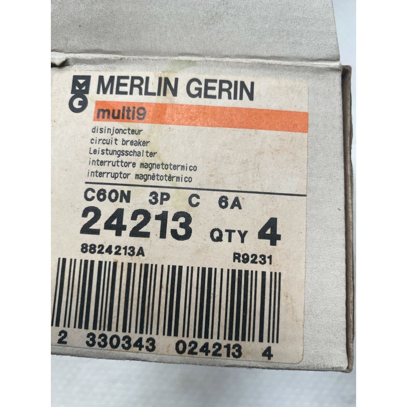 4pc x Merlin Gerin 24213 Schneider Multi 9 C60N - disjoncteu