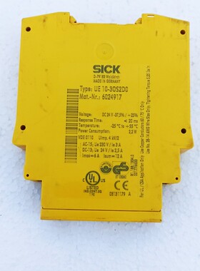 SICK UE10-30S2D0 SAFETY RELAY 24 VDC 300 VAC 2.4 W 6024917