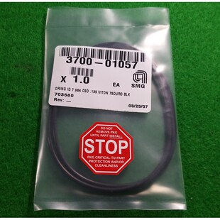 AMAT 3700-01057 ORING ID 7.984 CSD 0.139 VITON 75DURO BLK,全