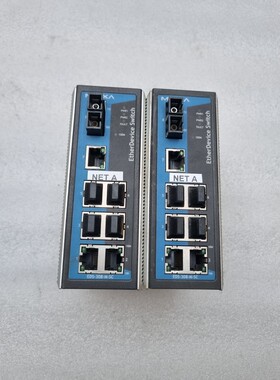 Moxa EDS-308-M-SC Industrial Ethernet Switch SET OF 2 FREE F