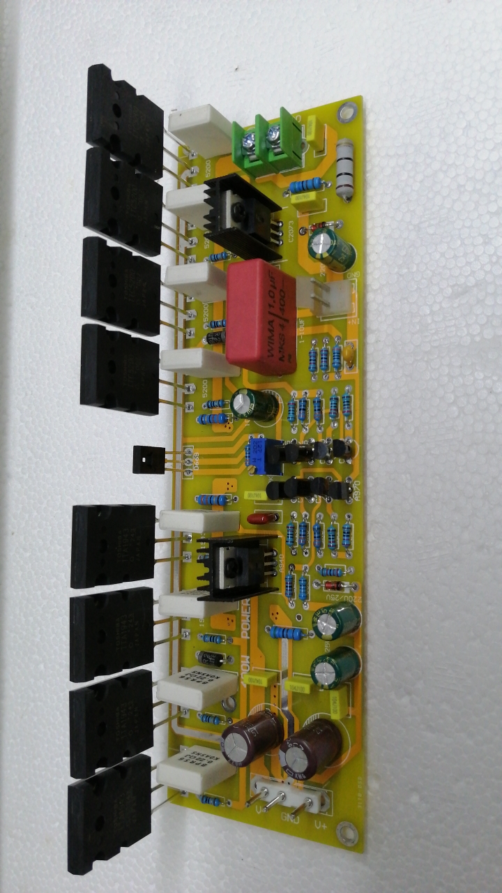 单声道400W纯后级功放板