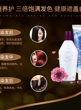 11843俪缇120ml双支装无氨染发膏，内含手套披肩染发梳 咨询店家