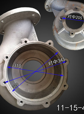 WQ污水污物潜水电泵头叶轮外壳底座蜗牛壳11-90KW四极上民配件