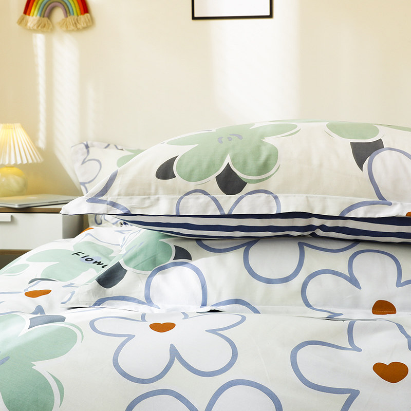 全棉床单四件套纯棉被套200230小清新学生宿舍单人床上三件套,床上用品,床品套件/四件套/多件套,淘宝优惠券,粉丝福利购,淘宝优惠卷