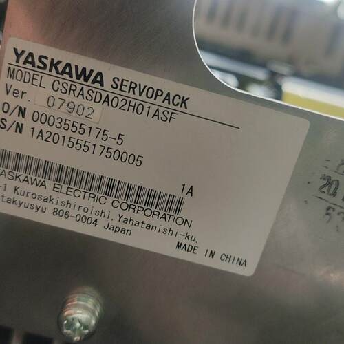 CSRASDA02H01ASF 安川伺服驱动器 工控自动化配件议价维修