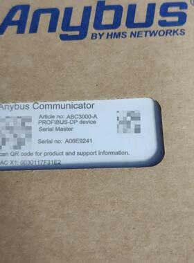 ABC3000-A Anybus网关模块 PROFIBUS-DP串行主站通讯网关议价维修