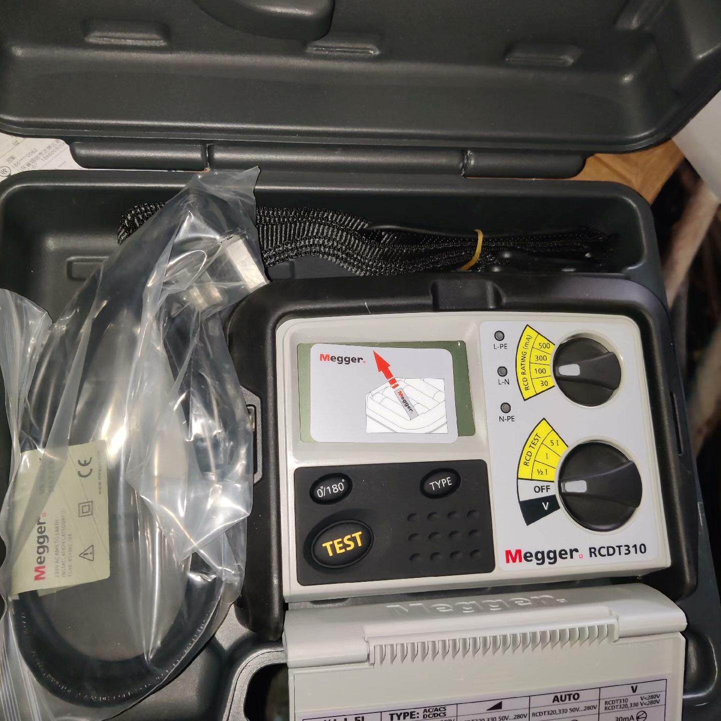 RCDT310 RCD测试仪 不跳闸回路 Megger检测仪器议价维修