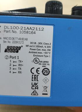 DL100-21AA2112 激光测距仪 工业工控距离检测器件议价维修