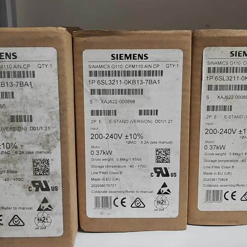 6SL3211-0KB13-7BA1 变频器 G110 0.37kW 工控自动化配件议价维修