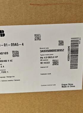 ACS580-01-09A5-4 ABB变频器 三相4KW调速传动装置议价维修