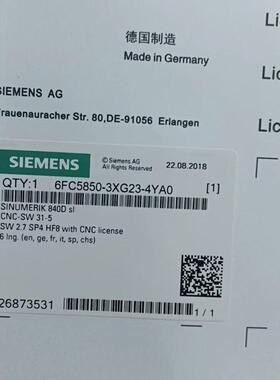 6FC5850-3XG23-4YA0 CF卡 840D sl数控系统工业存储卡议价维修