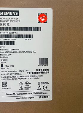6SE6440-2UD23-0BA1 变频器 MM440 380V 3KW议价维修