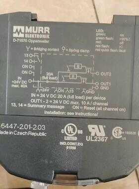 D-71570 46447-2.01-2.03 MURR工控直流电源模块议价维修
