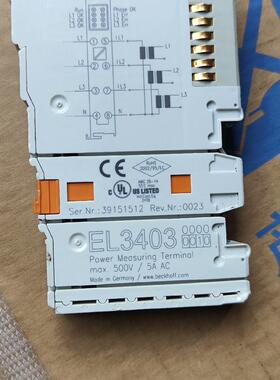 EL3403 倍福功率测量端子 500V 5A AC工控模块议价维修