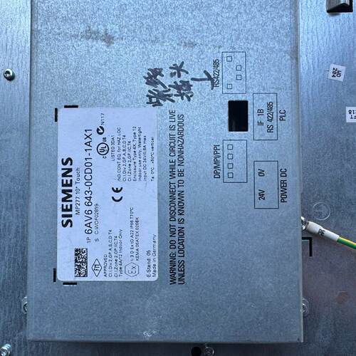 6AV6 643-0CD01-1AX1 触摸屏 MP277 10寸 工业级工控设备议价维修