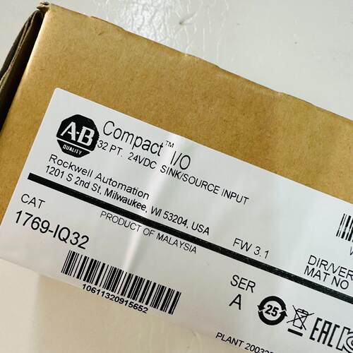1769-IQ32 AB PLC输入模块 24VDC Compact I/O工控模块议价维修