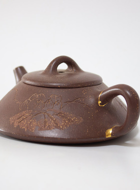 天然大漆非遗金缮修复茶具