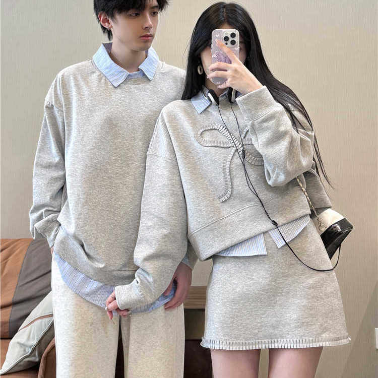 圆领小众ins两件套韩版一衣一裙