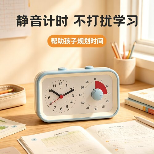 精致双屏可视化计时器闹钟