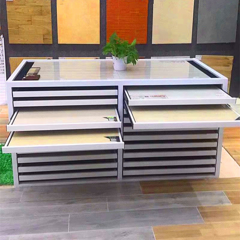 木地板瓷片抽屉式展架陶瓷展具地砖样板间硅藻泥壁纸陈列柜货架