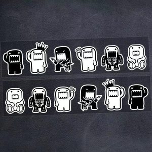 日系改装车贴DOMO君卡通JDM改装贴纸前后保险杠划痕装饰防水贴花