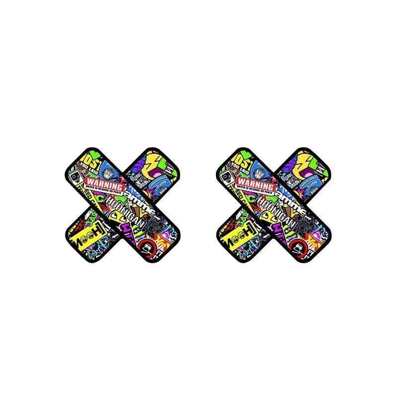 彩色3D创可贴创意贴纸车窗玻璃贴