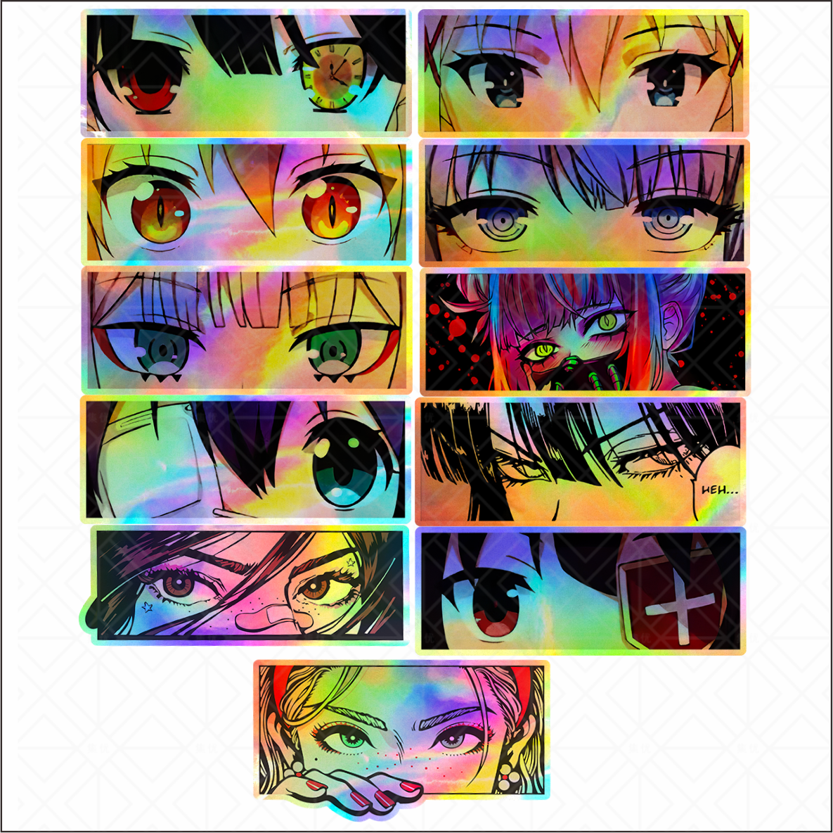 汽车贴纸镭射炫彩JDM痛车贴