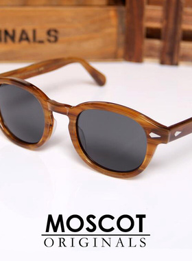 特价 MOSCOT玛士高LEMTOSH黑色蓝色墨镜太阳近视全圆框板材眼镜架