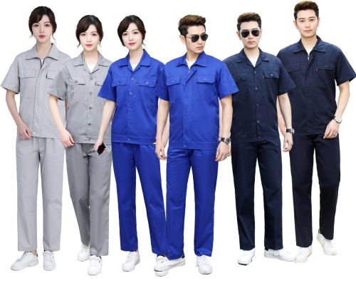 夏季全棉短袖定制LOGO耐磨透气