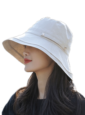 网红夏季纯色大帽檐百搭遮阳防晒