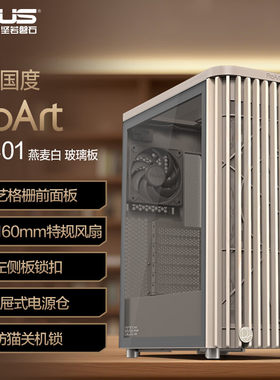 ASUS华硕ProArt创艺国度PA401 木艺版机箱+猫头鹰风冷 机箱套装