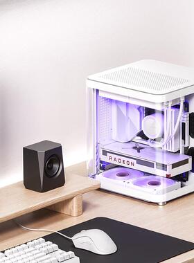 Jonsbo乔思伯TK-1 双曲面鱼缸海景房铝合金外壳MATX机箱