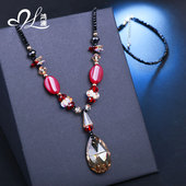 鸿澜水晶毛衣链长款 2026年新款 女百搭高档项链女高端大气挂件吊坠