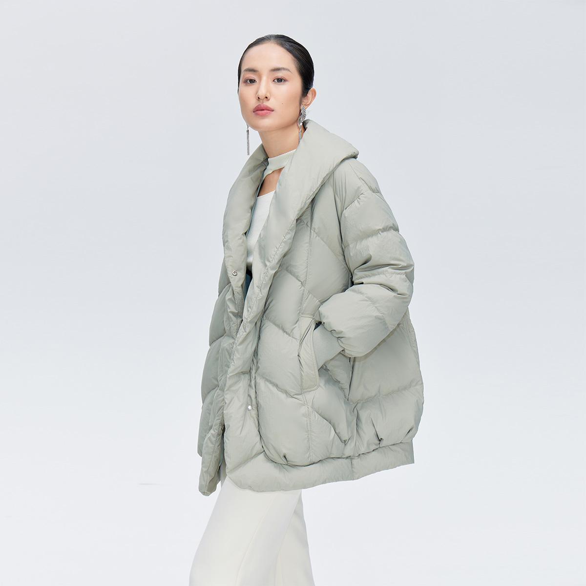 【直播】艾莱依商场同款时尚羽绒服女冬季外套时尚设计感保暖爆款