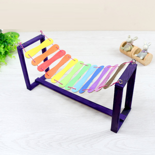 diy桥梁模型铁索桥科技科学实验手工小制作小发明创意儿童玩具