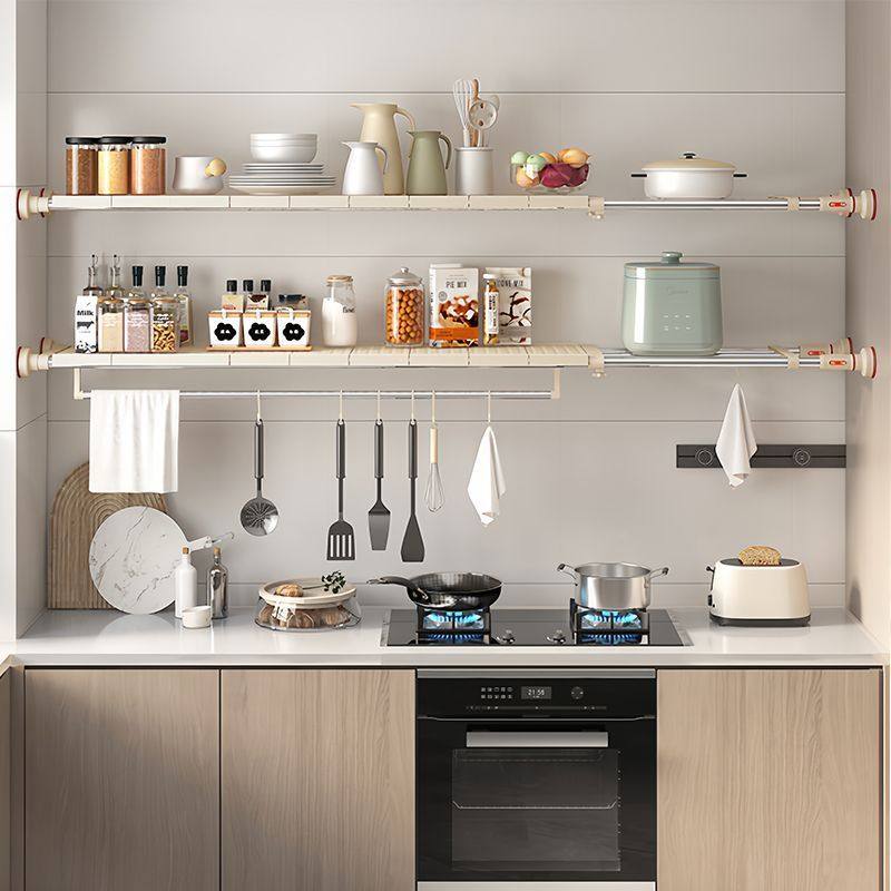 浴室卫生间分层隔板免打孔收纳架高颜值分隔层伸缩板托隔断置物架,住宅家具,搁板/置物架/家用陈列架,淘宝优惠券,粉丝福利购,淘宝优惠卷