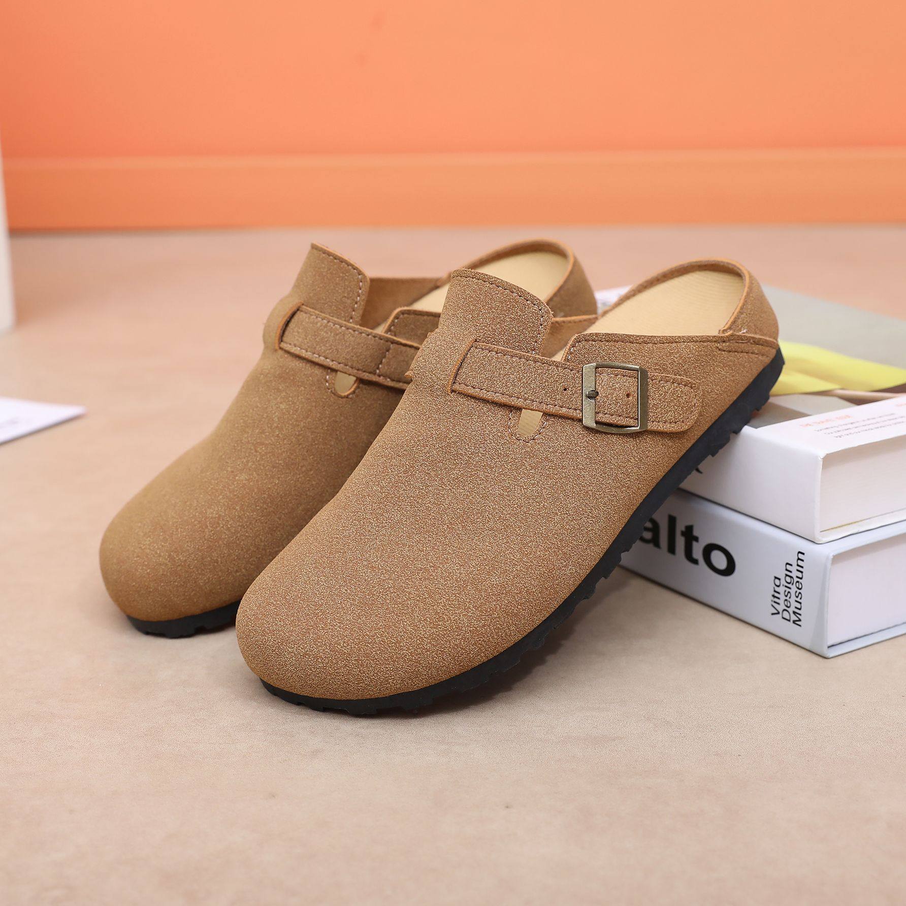 勃肯鞋女2025秋季新款爆款包头半拖外穿厚底懒人一脚蹬舒适单鞋,女鞋,勃肯鞋/软木鞋,淘宝优惠券,粉丝福利购,淘宝优惠卷