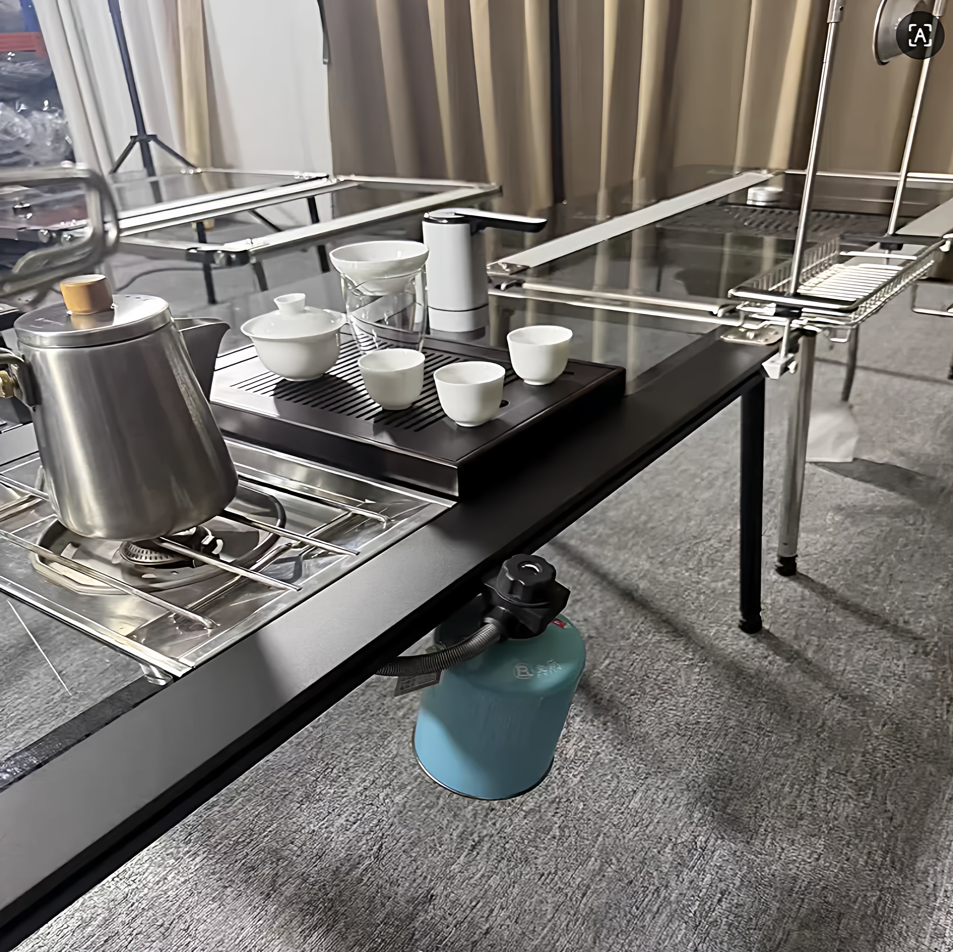 MICHSO铭索户外可拆卸igt精致露营桌套装配件玻璃主题