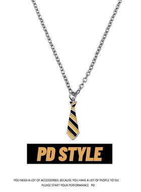 PDSTYLE自制 哈利波特魔法领带项链男女ins搞怪个性嘻哈吊坠礼物