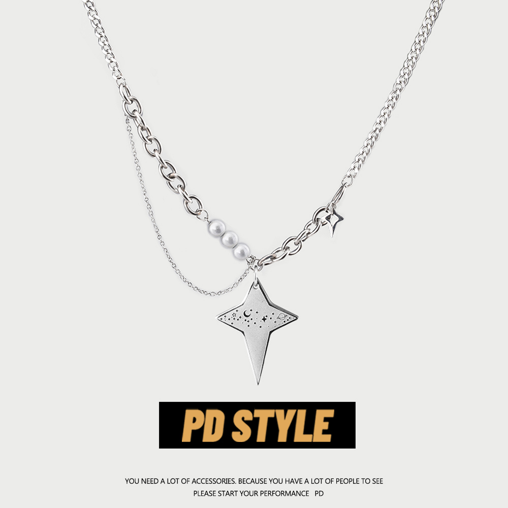 pdstyle原创男女珍珠项链吊坠