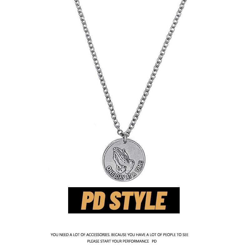 pdstyle欧美风祈祷字母经文吊坠