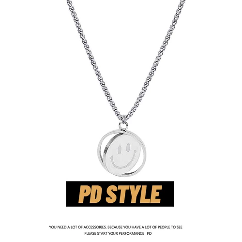 Двусторонное брендовое эмоциональное ожерелье, свитер в стиле хип-хоп для влюбленных, цепочка