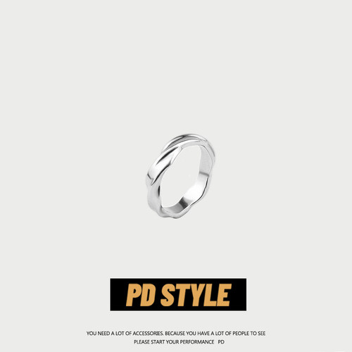 PDSTYLE个性钛钢莫比乌斯环戒指