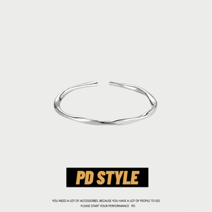 PDSTYLE2022年新款 莫比烏斯環情侶手鐲男小眾可調節高級感手環女
