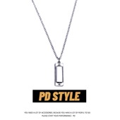 PDSTYLE自制 创意可吹奏口琴情侣项链ins个性 冷淡风嘻哈土酷吊坠