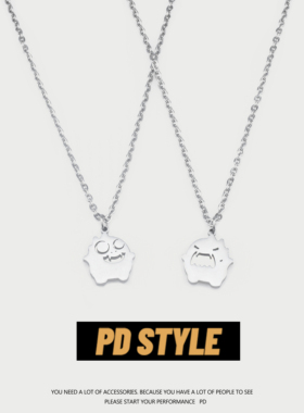 pdstyle可爱圆滚滚ins情侣项链