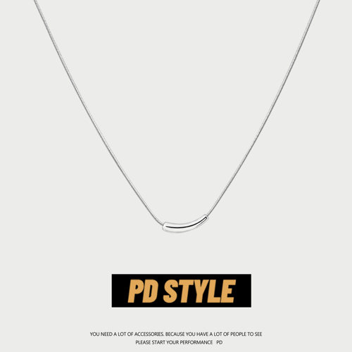 PDSTYLE2021年新款小茄子项链轻奢小众设计感高级ins嘻哈锁骨链女