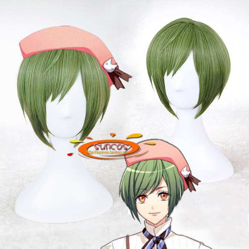 SUNCOS A3 夏组summer 瑠璃川幸 特殊头顶  渐变cosplay假发 促销