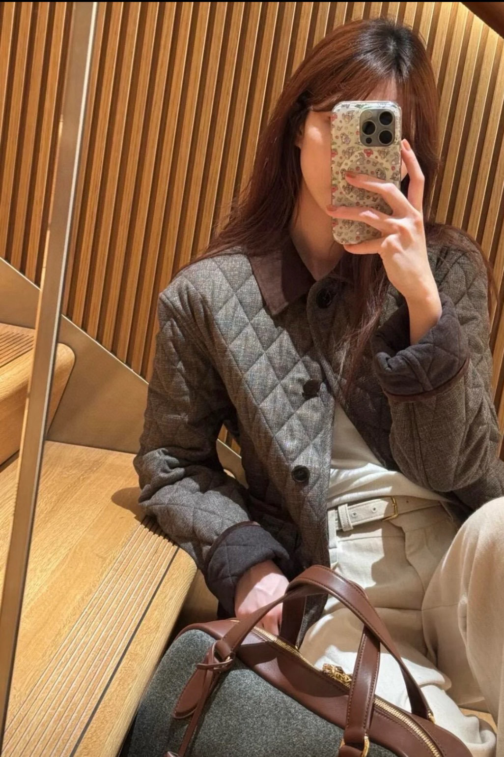 lp同款菱格棉服，仅一批面料